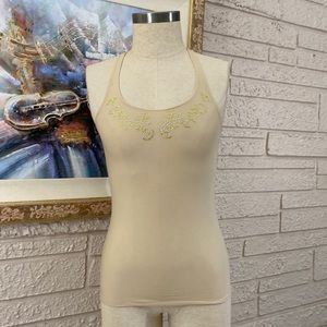 🌹No Brand Stud Design Racer Back Tank Top